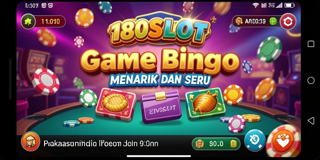 Tampilan gameplay Bingo yang menarik di 180SLOT.
