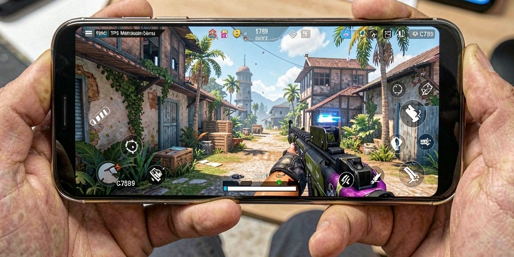 Screenshot C789 menampilkan aksi seru dalam permainan TPS.
