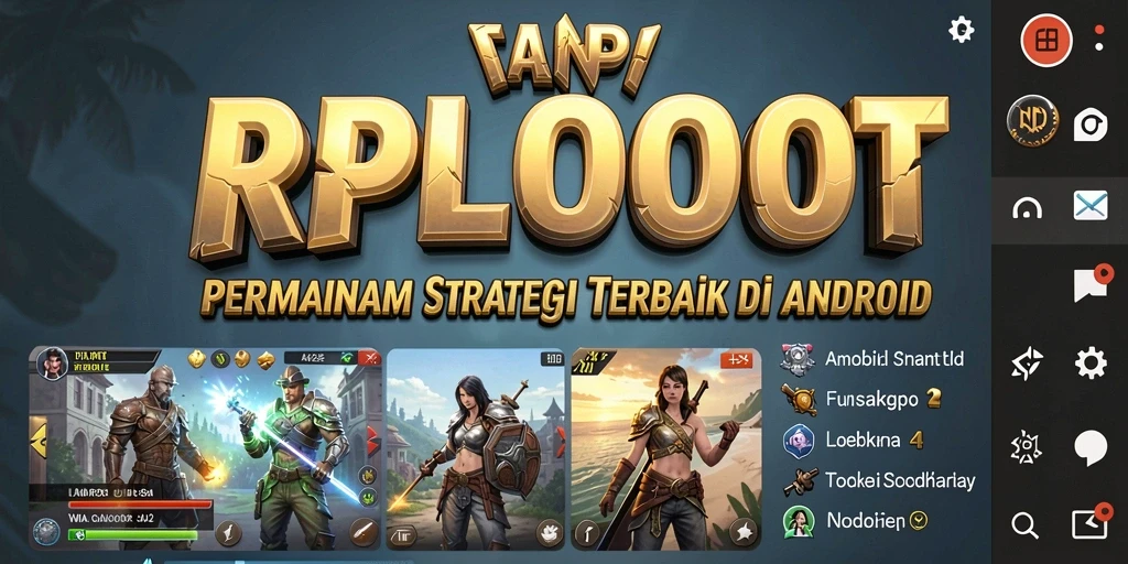 Tangkapan layar gameplay <strong>RPLOOT</strong> yang menunjukkan pertempuran strategis.