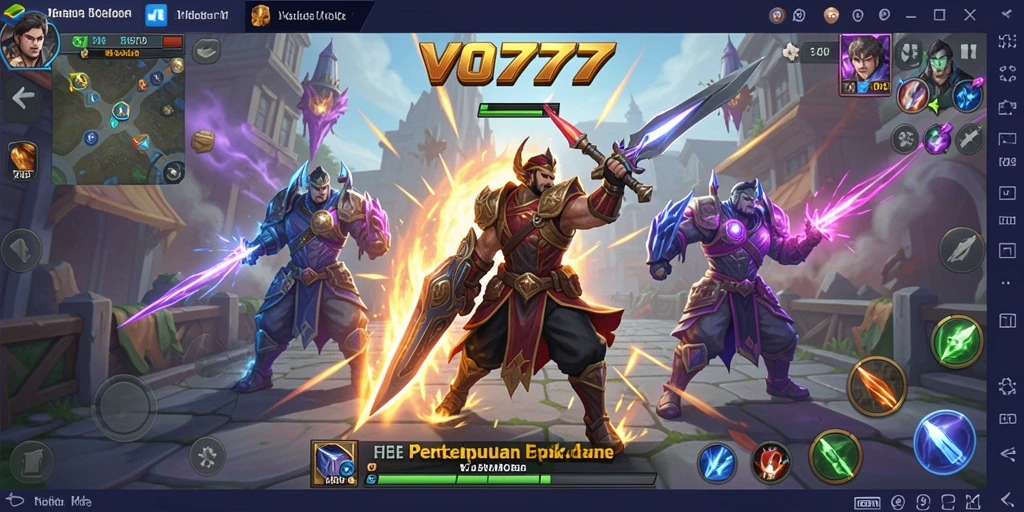 Gameplay seru dalam VO777 dengan karakter yang beragam.